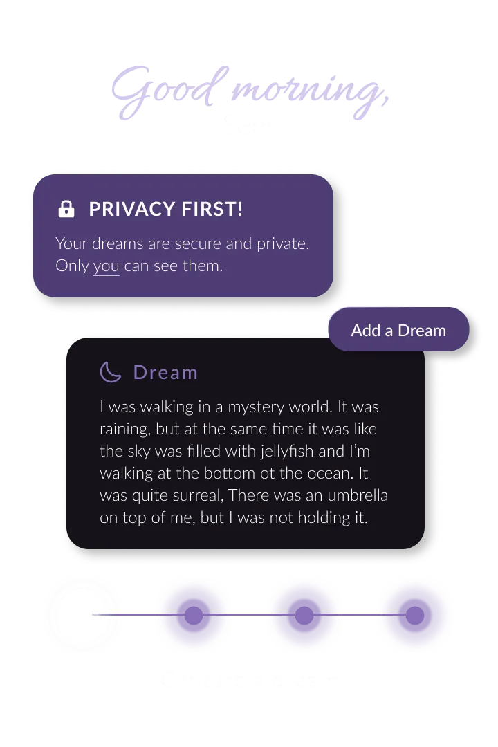 Dreamseer voice and text dream capture